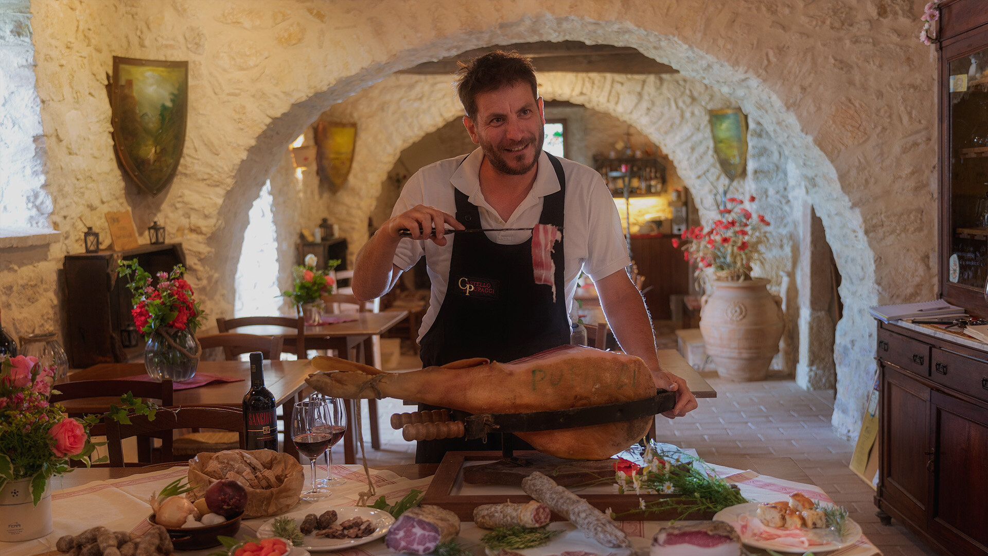 Piatti della cucina tradizionale umbra nelle festività natalizie e a San Silvestro.